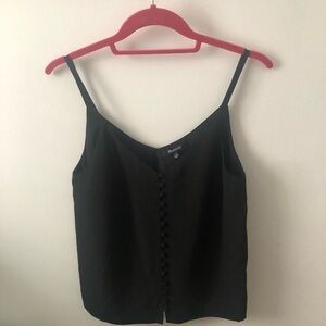 Madewell Silk Camisole / Color-Black/Size-00